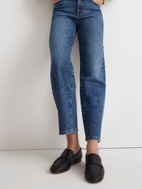 Madewell Leather The Lacey Loafer Flats NN049 in True Black Size 9.5
